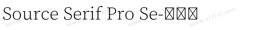 Source Serif Pro Se字体转换